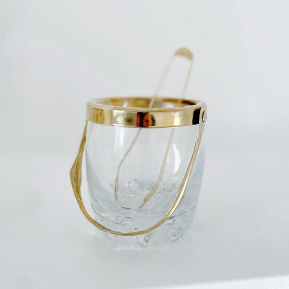 Vintage mini ice bucket cocktail glasses - Picture 3 of 6